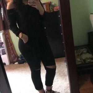 off the shoulder jumpsuit